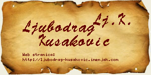 Ljubodrag Kušaković vizit kartica